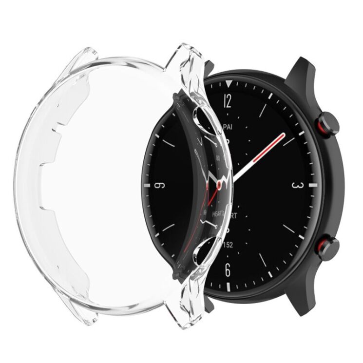 Защитный чехол Deexe Protective Frame для Xiaomi Amazfit Watch GTR2 - Transparent: фото 1 из 8