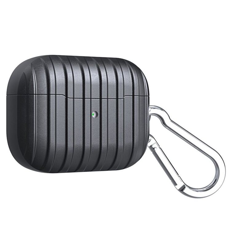 Захисний чохол Deexe Protector Case для Apple AirPods Pro - Black: фото 1 з 6