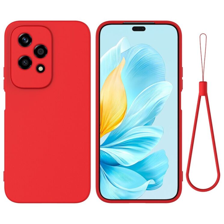 Защитный чехол Deexe Silicone Case для Honor 200 Lite - Red: фото 1 из 8