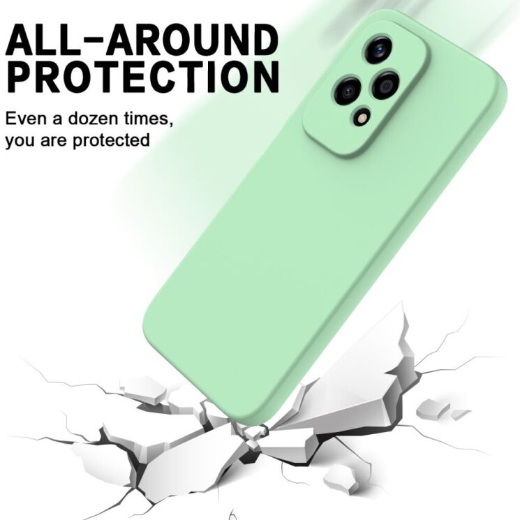Защитный чехол Deexe Silicone Case для Honor 200 Lite - Green: фото 5 из 8