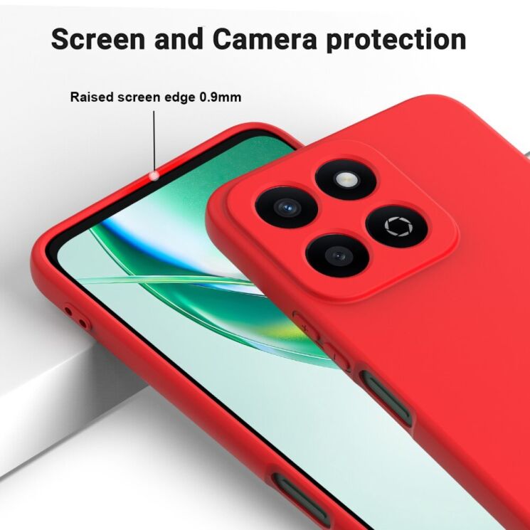 Защитный чехол Deexe Silicone Case для Honor 200 Smart - Red: фото 3 из 8