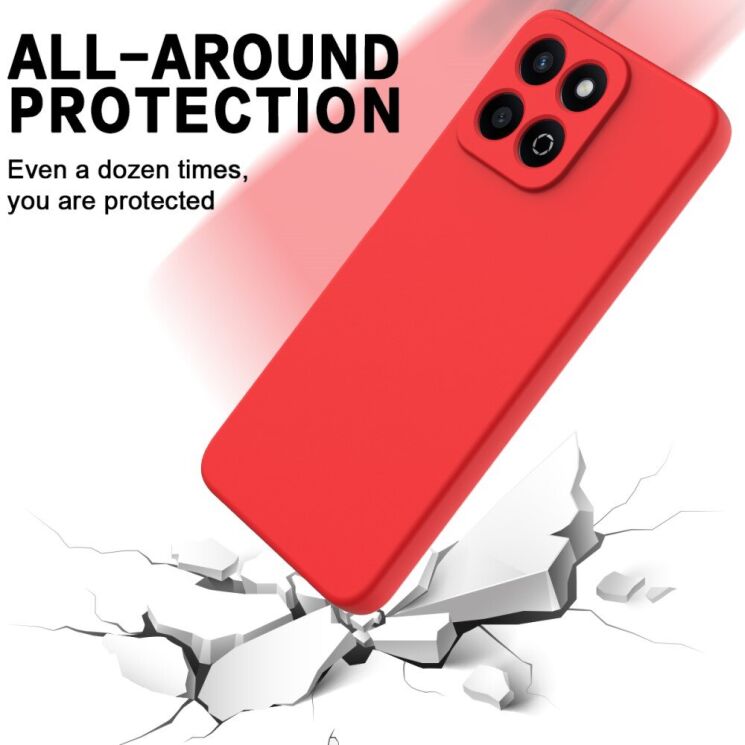 Защитный чехол Deexe Silicone Case для Honor 200 Smart - Red: фото 4 из 8