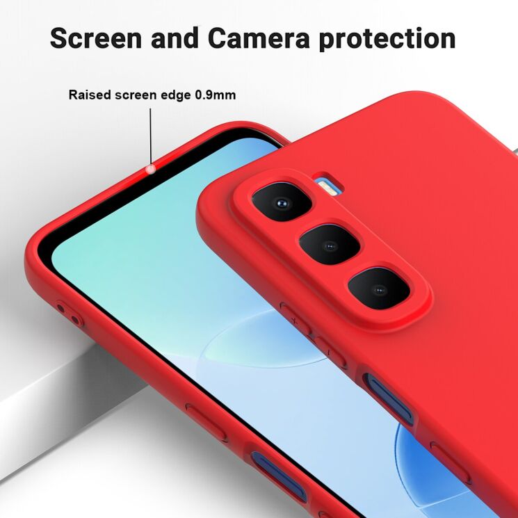 Захисний чохол Deexe Silicone Case для Infinix Hot 60 Pro Plus - Black: фото 5 з 9