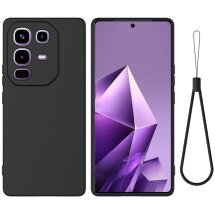 Защитный чехол Deexe Silicone Case для Infinix Note 50 Pro Plus - Black: фото 1 из 8