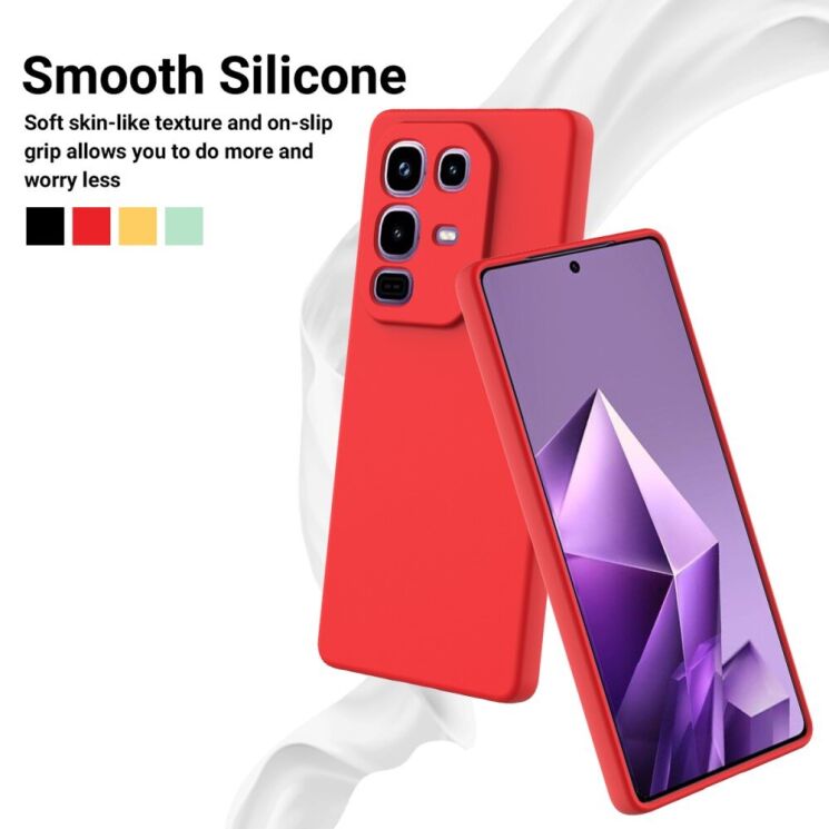 Защитный чехол Deexe Silicone Case для Infinix Note 50 Pro Plus - Black: фото 3 из 8
