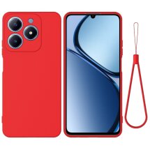 Защитный чехол Deexe Silicone Case для Realme C61 - Red: фото 1 из 7