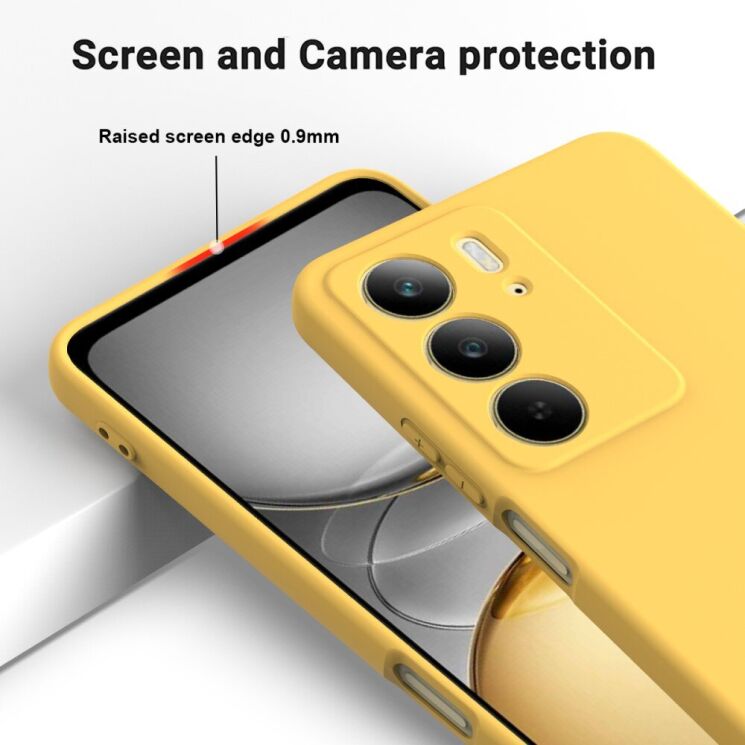 Защитный чехол Deexe Silicone Case для Realme C75 - Black: фото 4 из 8