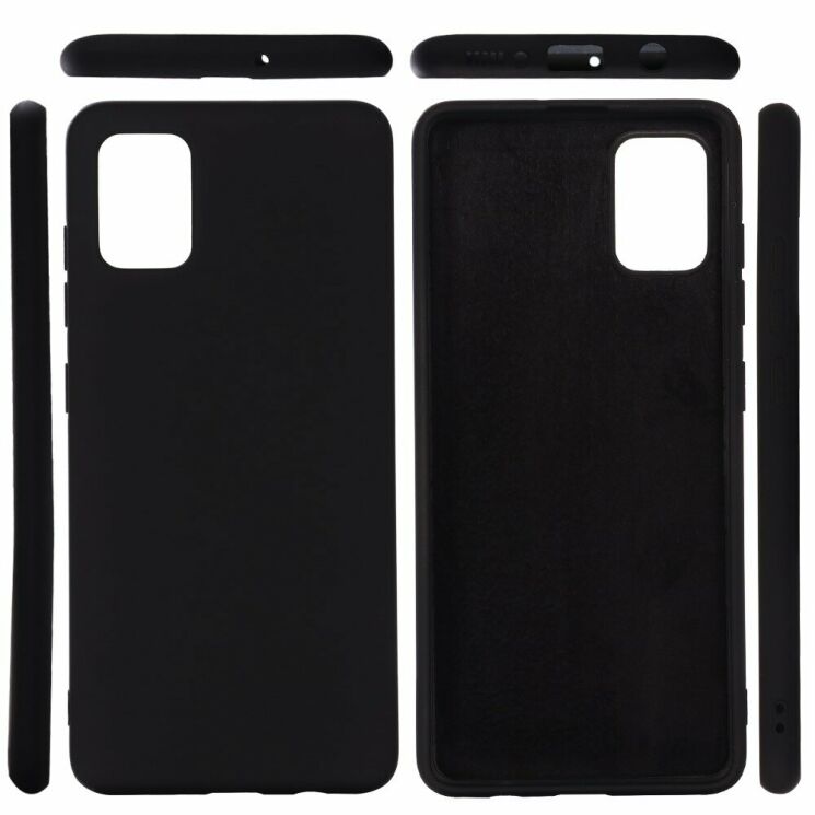 Захисний чохол Deexe Silicone Case для Samsung Galaxy A31 (A315) - Black: фото 1 з 5