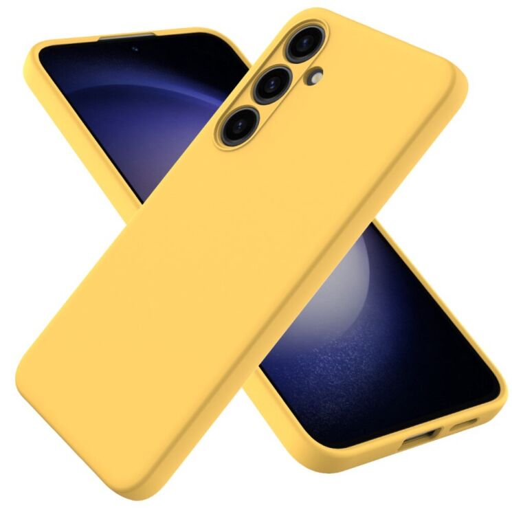 Защитный чехол Deexe Silicone Case для Samsung Galaxy S24 Plus - Yellow: фото 1 из 8