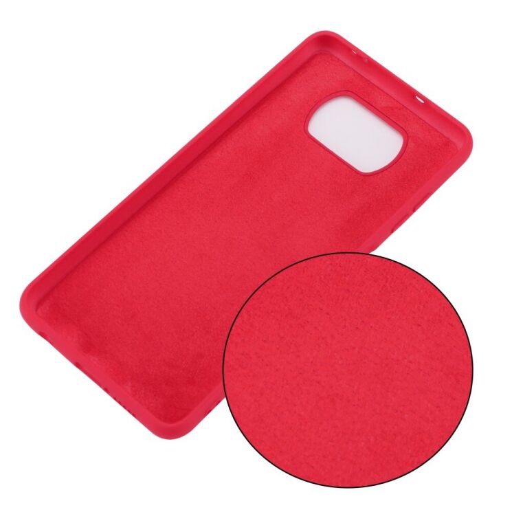 Захисний чохол Deexe Silicone Case для Xiaomi Poco X3 / Poco X3 Pro - Red: фото 3 з 6