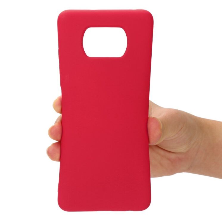Захисний чохол Deexe Silicone Case для Xiaomi Poco X3 / Poco X3 Pro - Red: фото 4 з 6