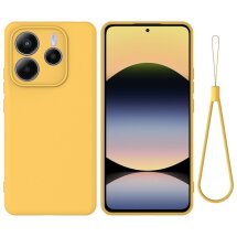 Защитный чехол Deexe Silicone Case для Xiaomi Redmi Note 14 5G - Yellow: фото 1 из 8