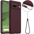 Захисний чохол Deexe Silicone Case with MagSafe для Google Pixel 7 - Wine Red (308376WR)