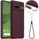 Защитный чехол Deexe Silicone Case with MagSafe для Google Pixel 7 - Wine Red (308376WR). Фото 1 из 9