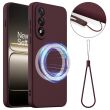 Захисний чохол Deexe Silicone Case with MagSafe для OnePlus Nord 5 / Ace 5 Ultra - Wine Red (387515WR)