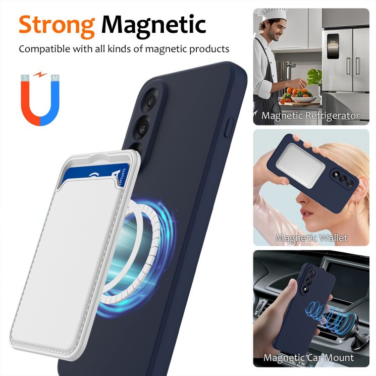 Защитный чехол Deexe Silicone Case with MagSafe для OnePlus Nord 5 / Ace 5 Ultra - Black: фото 3 из 8
