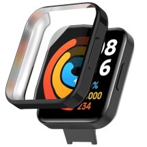 Захисний чохол Deexe Silicone Frame для Xiaomi Redmi Watch 2 Lite - Black: фото 1 з 11