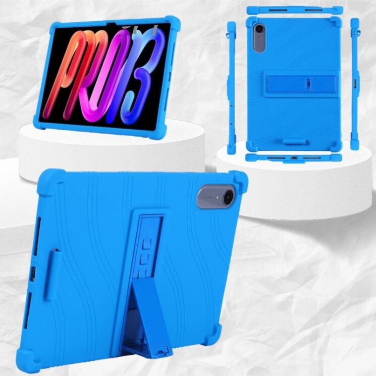 Захисний чохол Deexe Silicone Kickstand для Lenovo Idea Tab Pro Gen 2 - Purple: фото 5 з 18