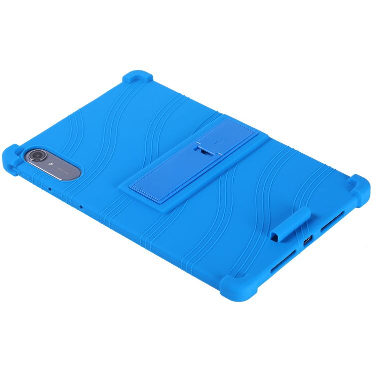 Захисний чохол Deexe Silicone Kickstand для Lenovo Idea Tab Pro Gen 2 - Dark Blue: фото 4 з 21
