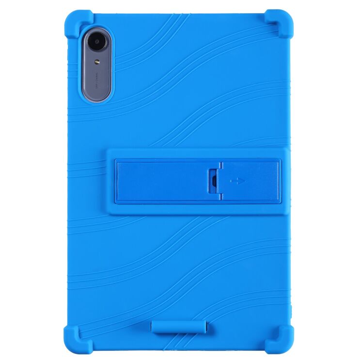 Захисний чохол Deexe Silicone Kickstand для Lenovo Idea Tab Pro Gen 2 - Dark Blue: фото 6 з 21