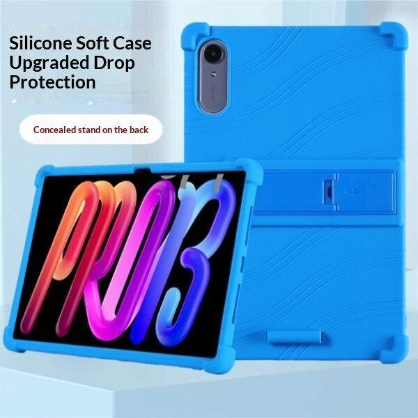 Захисний чохол Deexe Silicone Kickstand для Lenovo Idea Tab Pro Gen 2 - Purple: фото 10 з 18