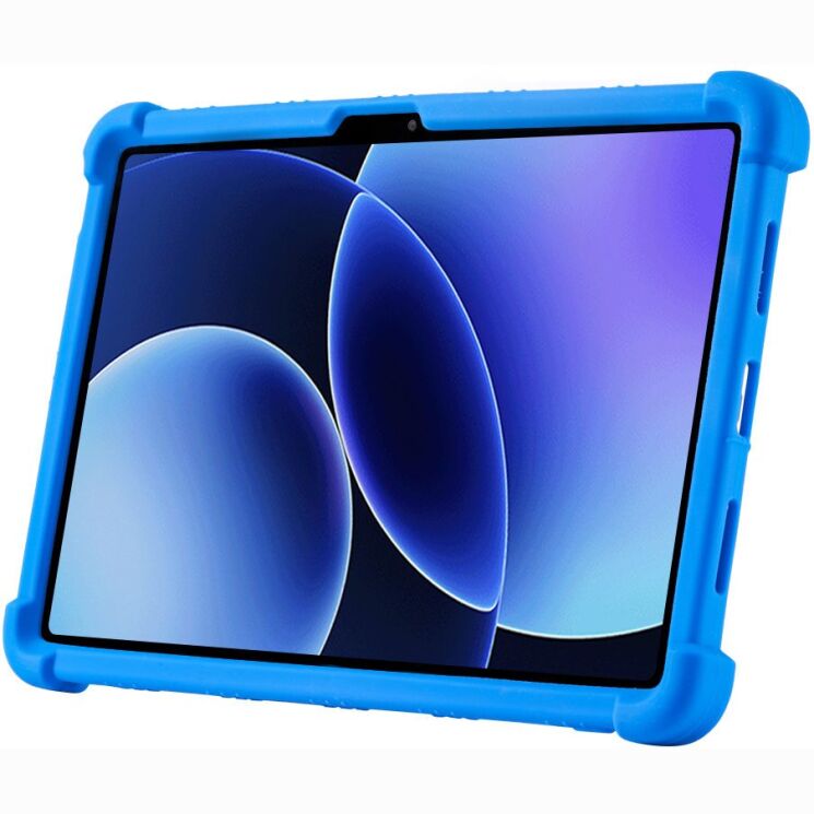 Защитный чехол Deexe Silicone Kickstand для Xiaomi Pad 8 / Pad 8 Pro - Dark Blue: фото 2 из 10