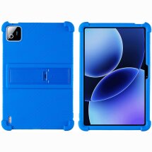 Защитный чехол Deexe Silicone Kickstand для Xiaomi Pad 8 / Pad 8 Pro - Dark Blue: фото 1 из 10