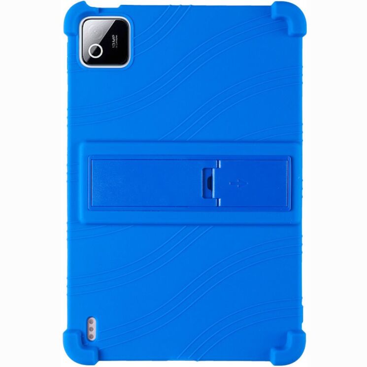 Защитный чехол Deexe Silicone Kickstand для Xiaomi Pad 8 / Pad 8 Pro - Dark Blue: фото 5 из 10