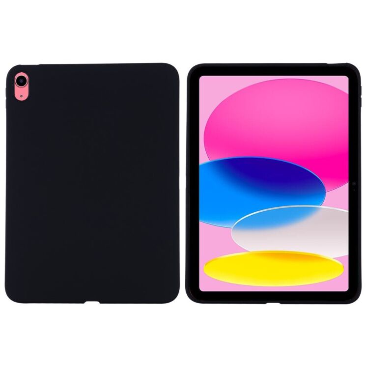 Защитный чехол Deexe Silicone Shell для Apple iPad 10.9 (2022) / iPad 11 (2025) - Black: фото 2 из 9