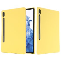 Защитный чехол Deexe Silicone Shell для Samsung Galaxy Tab S9 Ultra (X910/916) - Yellow: фото 1 из 9