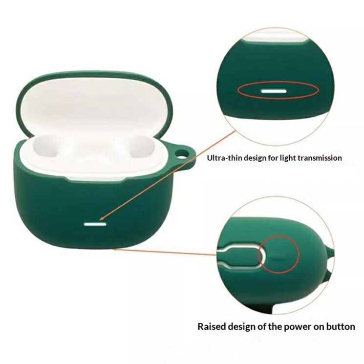 Захисний чохол Deexe Silicone Sleeve для Xiaomi Redmi Buds 8 Active - Yellow: фото 9 з 10