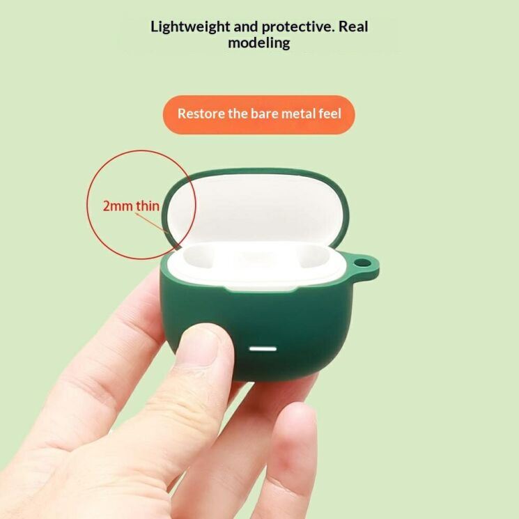 Захисний чохол Deexe Silicone Sleeve для Xiaomi Redmi Buds 8 Active - Yellow: фото 8 з 10