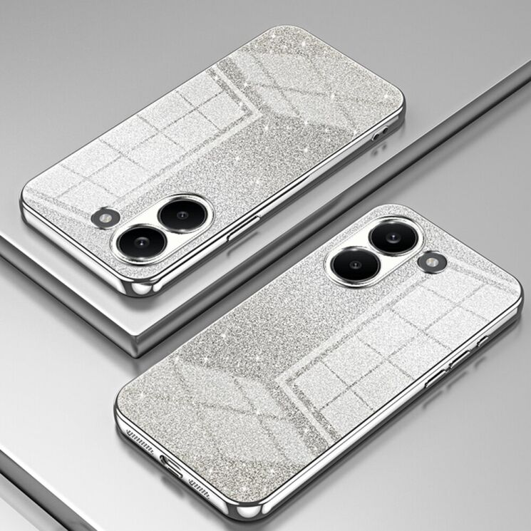 Защитный чехол Deexe Sparkles Cover для Xiaomi Poco X8 Pro - Silver: фото 2 из 7