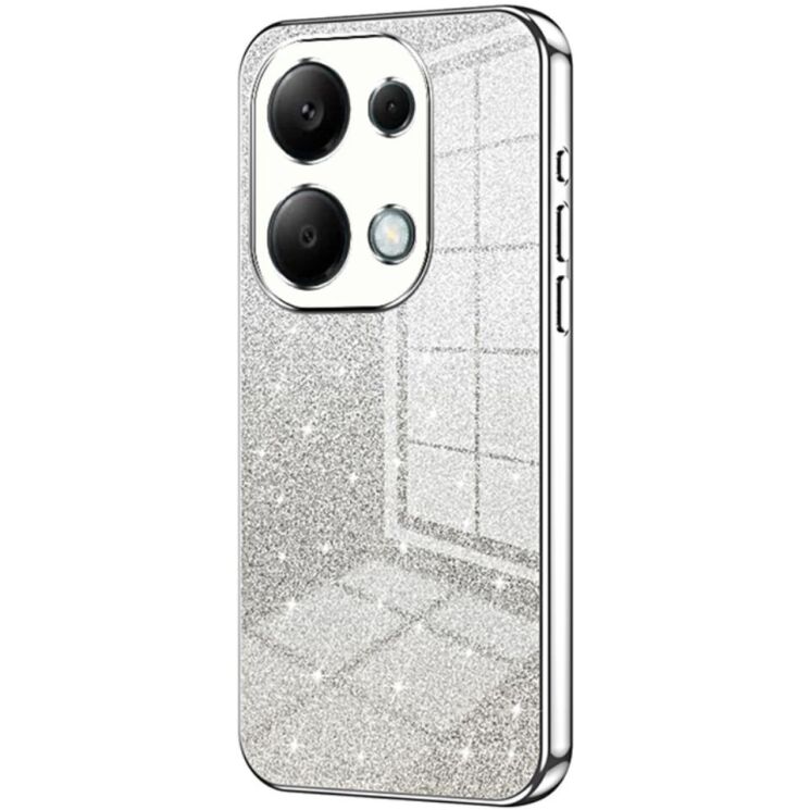 Защитный чехол Deexe Sparkles Cover для Xiaomi Redmi Note 13 Pro 4G / Poco M6 Pro - Silver: фото 1 из 7