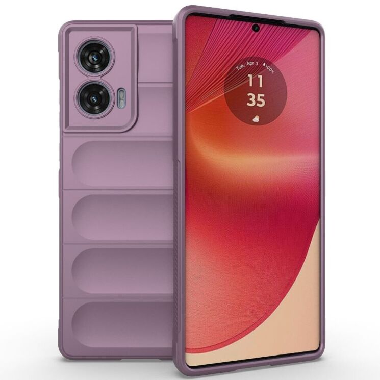 Защитный чехол Deexe Terra Case для Motorola Edge 50 Fusion - Light Purple: фото 1 из 6