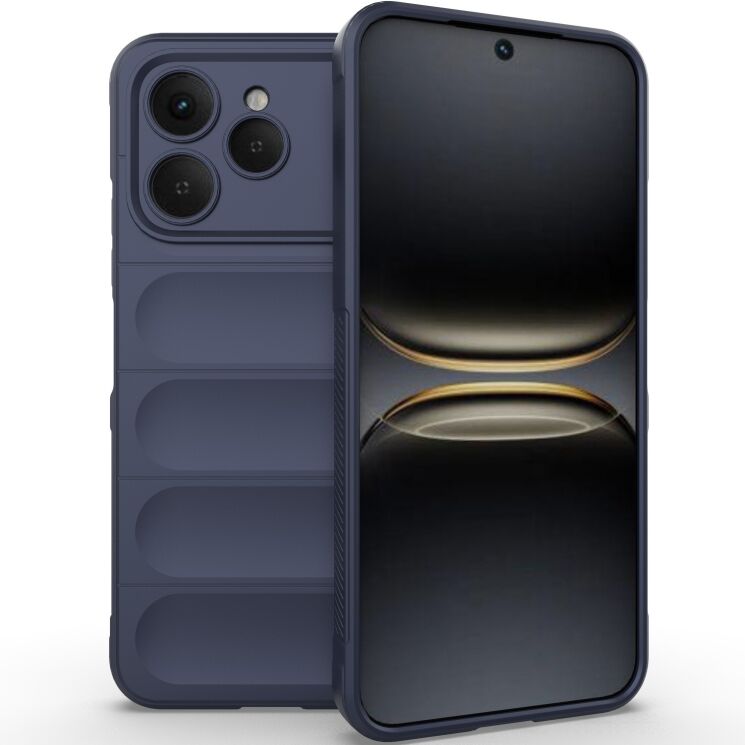 Силіконовий (TPU) чохол Deexe Terra Case для TECNO Spark 40 - Dark Blue: фото 1 з 6