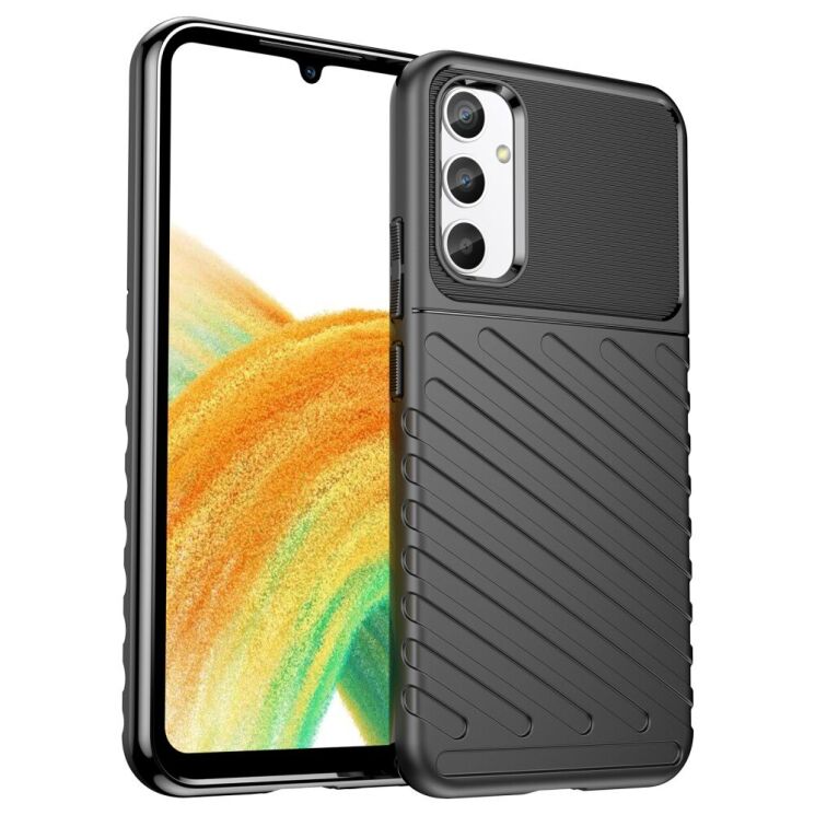Защитный чехол Deexe Thunder Series для Samsung Galaxy A34 (A346) - Black: фото 1 из 8