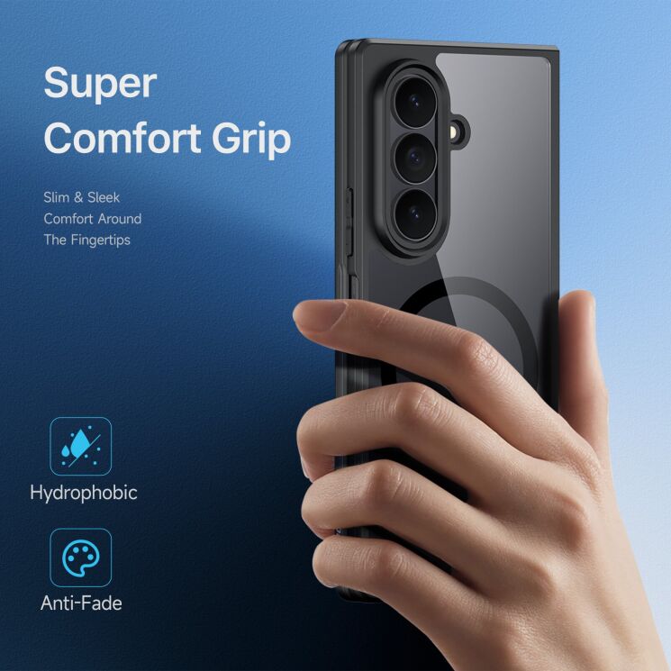 Защитный чехол DUX DUCIS Aimo Series Magnetic (FF) Samsung Galaxy Fold 8 Ultra - Black (424044B) Защитный чехол DUX DUCIS Aimo Series Magnetic (FF) Samsung Galaxy Fold 8 Ultra - Black: фото 5 из 11
