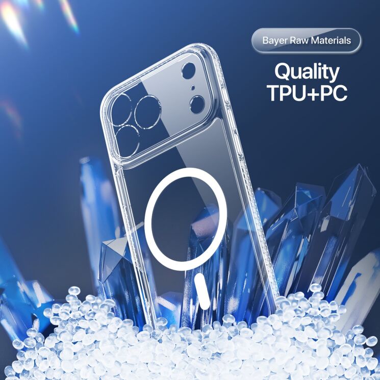 Защитный чехол DUX DUCIS Clin Series MagSafe для Apple iPhone 17 Pro Max - Clear: фото 8 из 13