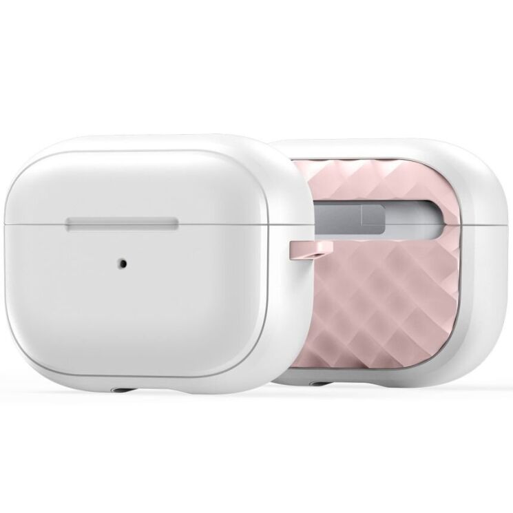 Захисний чохол DUX DUCIS PECC Series для Apple AirPods Pro 2 - White / Pink: фото 2 з 18