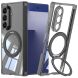 Захисний чохол GKK Airbag OStand для Samsung Galaxy Fold 7 - Transparent Black (383862H). Фото 1 з 10