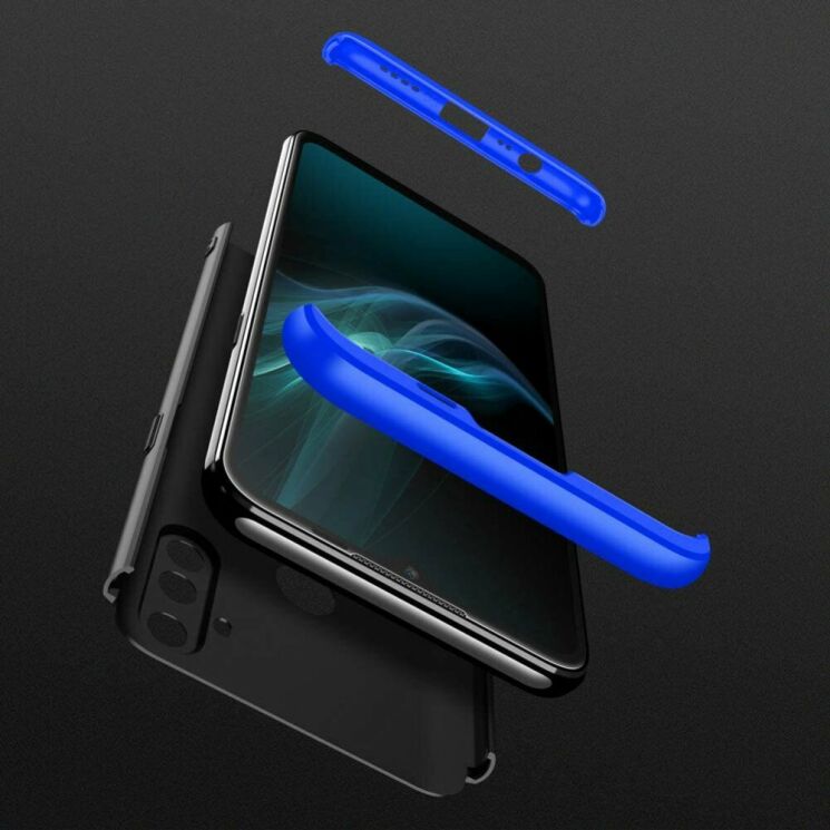 Защитный чехол GKK Double Dip Case для Realme C3 - Black / Blue: фото 3 из 6