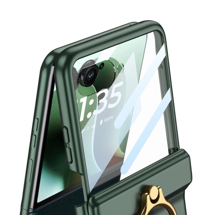 Защитный чехол GKK Ring Holder для Motorola Razr 60 Ultra - Red: фото 6 из 7