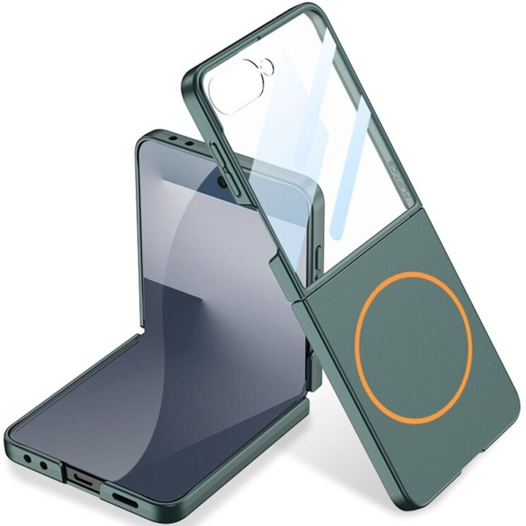 Защитный чехол GKK UltraThin Magnetic для Samsung Galaxy Flip 7 - Green: фото 1 из 8
