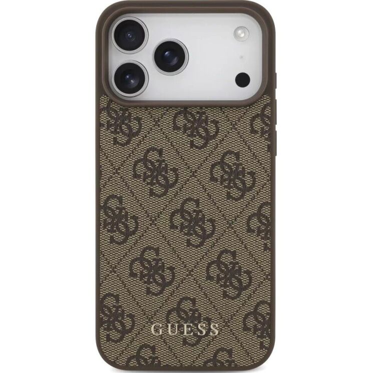 Захисний чохол Guess 4G Classic для iPhone 18 Pro Max / 17 Pro Max (GUHCP18XG4GFBR) - Brown: фото 2 з 7