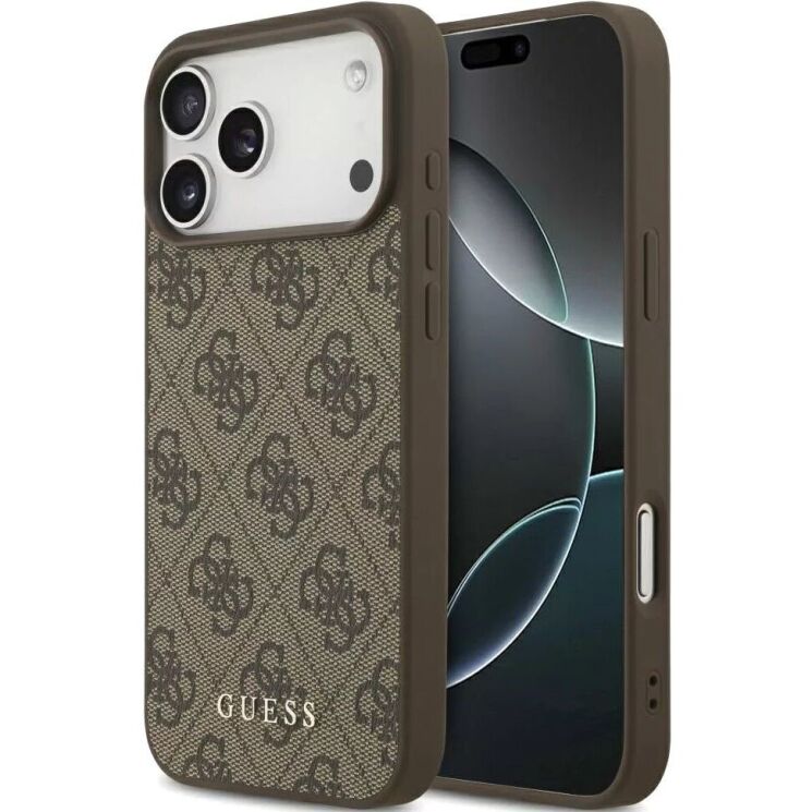 Захисний чохол Guess 4G Classic для iPhone 18 Pro Max / 17 Pro Max (GUHCP18XG4GFBR) - Brown: фото 1 з 7