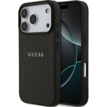 Защитный чехол Guess Grained Ring MagSafe для iPhone 17 Pro (GUHMP17LPGHSMMK) - Black: фото 1 из 9