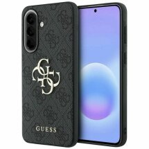 Защитный чехол Guess Leather 4G Metal Logo для Samsung Galaxy A57 (GUHCSA574GMGGR) - Black: фото 1 из 4