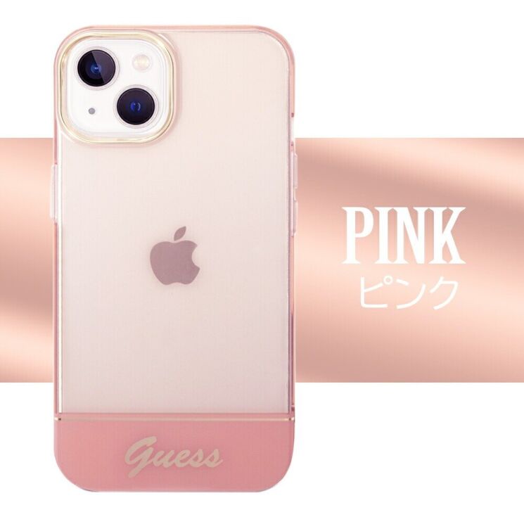 Захисний чохол Guess Outline Translucent для Apple iPhone 14 Plus - Pink: фото 6 з 9