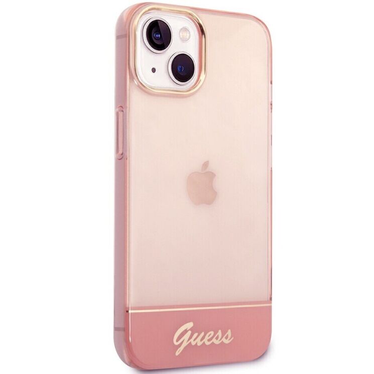 Захисний чохол Guess Outline Translucent для Apple iPhone 14 Plus - Pink: фото 4 з 9